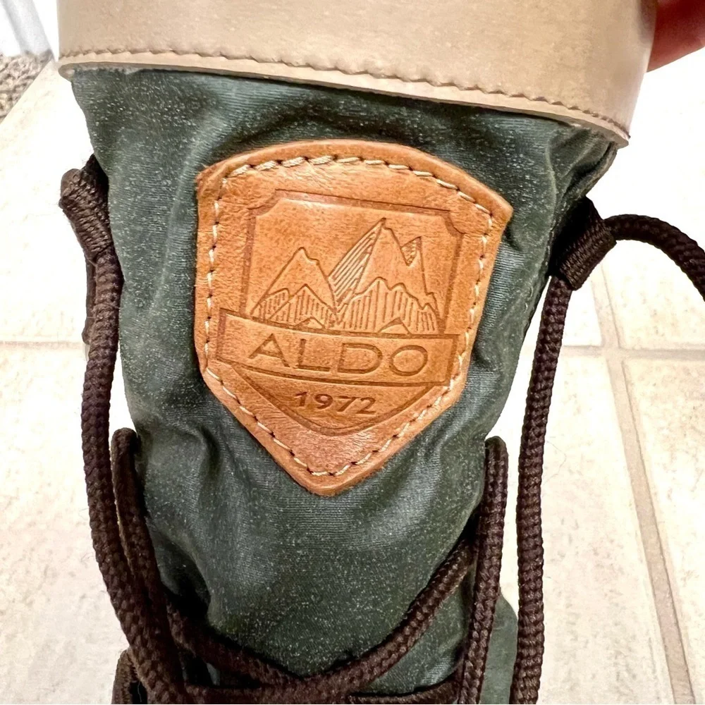 ALDO FLORENDAY Winter Boots Womens Fleece Lined Siesta green brown size 6 Canada